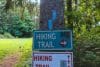 Many trails converge at Skyline Lodge. The Onondaga Trail follows the blue trail markers.