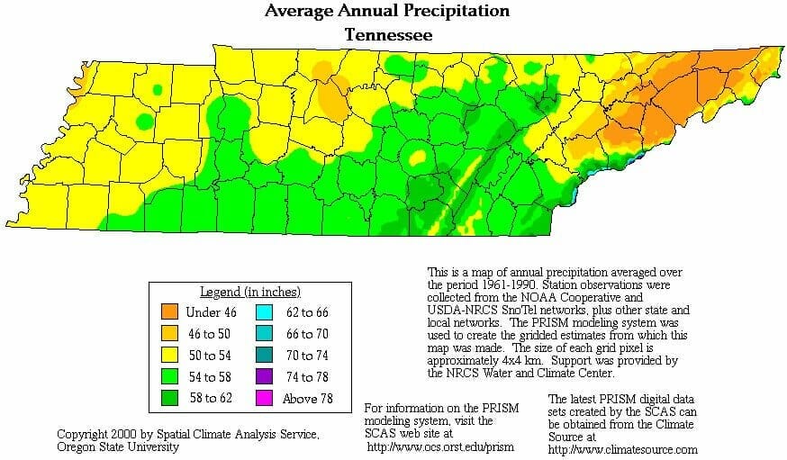 Tennessee Rainfall